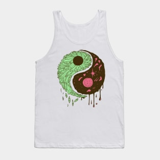 Pink Mint Yin Yang Crystals and The Night Sky Tank Top